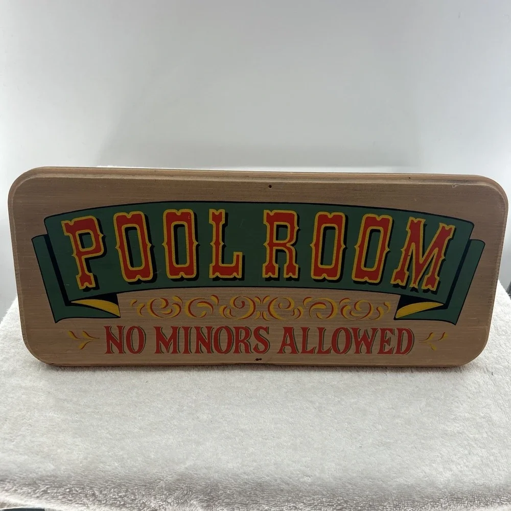 VTG Pool Room Mirror Sign 